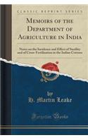 Memoirs of the Department of Agriculture in India