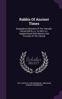 Rabbis Of Ancient Times