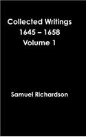 Collected Writings 1645 - 1658 Volume 1: (English)