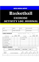 Basketball Exercise Activity Log Journal