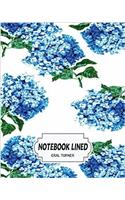 Hydrangea Notebook: Lined Notebook / Journal / Diary