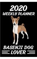 2020 Weekly Planner Basenji dog Lover