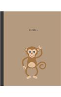 baller.: Wide Ruled Notebook for School, Work or Home(5 Animal Notebooks)