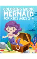 Mermaid Coloring Book for Kids Ages 2-4: Filled with Various Cute and Adorable Coloring Designs For Girls