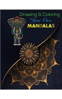 Drawing & Coloring Your Own Mandalas: Mandala Coloring Books For Adults, Mandala Coloring Book, Mandala Sketchbook, Templates For Drawing & Coloring Sketchbook. 8.5"x11" Sketchbook.