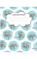 Sloth Composition Notebook