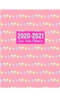 2020-2021 Two Year Planner: Jan 1, 2020 to Dec 31, 2021 - Weekly & Monthly Planner Calendar and Schedule Organizer - Art Cover 00023190