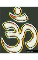 Sketch Book: Abstract Art, Om Symbol, 8" x 10" - Drawing Sketch Pad, Unlruled Notebook, Drawing Paper -[Sketch book]