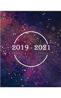 2019 - 2021 Three Year Planner: Space Galaxy, 36 Monthly Calendar, 3 Years Schedule Planner Agenda Organizer Personal Time Management Journal Yearly Monthly Tasks(6 Monthly Calendar Planner)