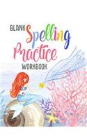 Blank Spelling Practice Workbook: Spelling Test Notebook