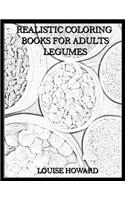 Realistic Coloring Books for Adults Legumes