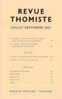Revue Thomiste - 3/2001: (Revue Thomiste)