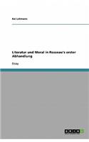 Literatur und Moral in Rosseau's erster Abhandlung