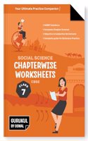 Gurukul Social Science Chapterwise Worksheets for CBSE Class 7 Exam 2024- NCERT Solutions, Objective & Subjective Questions, Latest Syllabus Covered