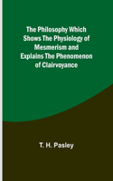 Philosophy Which Shows the Physiology of Mesmerism and Explains the Phenomenon of Clairvoyance
