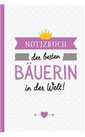 Notizbuch der besten Bäuerin in der Welt