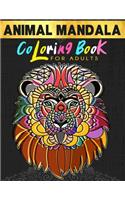 Animal Mandala Coloring Book For Adults