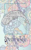 Sperm whale - Coloring Book for adults
