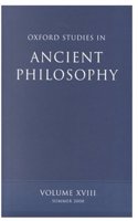 Oxford Studies in Ancient Philosophy