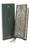 Jesus Bible Artist Edition, Esv, (with Thumb Tabs to Help Locate the Books of the Bible), Genuine Leather, Calfskin, Green, Limited Edition, Thumb Indexed