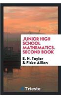 Junior High School Mathematics. Second Book