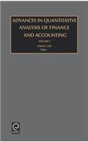 Advances in Quantitative Analysis of Finance and Accounting