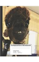 Alpaca Composition Notebook