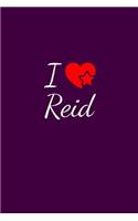 I love Reid: Notebook / Journal / Diary - 6 x 9 inches (15,24 x 22,86 cm), 150 pages. For everyone who's in love with Reid.