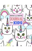 Draw and Write Journal for Kids: Cute Unicorn Matte Cover Design for Drawing, Creative Writing, Doodling, Creating Your Own Story, Illustration Book and Diary (Perfect Gift for Kids