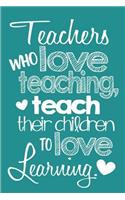 Teacher Appreciation Gift Notebook