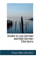 Studies in Low German and High German Literature