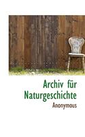 Archiv Fur Naturgeschichte