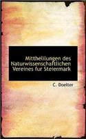 Mitthelilungen Des Naturwissenschaftlichen Vereines Fur Steiermark