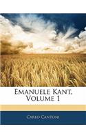 Emanuele Kant, Volume 1