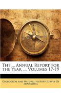 The ... Annual Report for the Year ..., Volumes 17-19