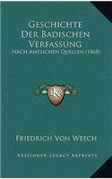 Geschichte Der Badischen Verfassung