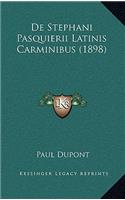 De Stephani Pasquierii Latinis Carminibus (1898)