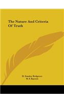 Nature And Criteria Of Truth