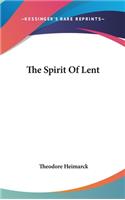 The Spirit of Lent