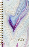 2022 Blue Agate Desk Calendar (16-Month): (Desk Calendar)