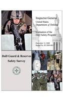 Evaluation of the DoD Safety Program - DoD Guard & Reserves Safety Survey