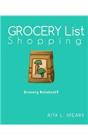 Grocery Shopping List: Menu Planner Organizer Book 8"x10"(grocery Notebook5)