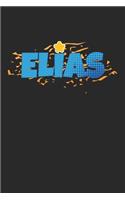 Elias Notebook: Personalized Journal 6x9 inches with 120 Lined Pages - Individualized Notebook For Kids