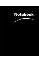 Notebook: Black Notebook, Unlined Notebook, (8.5 x 11 inches) 100 Pages, Black Onyx, gift for Men and Women(3 MSA)