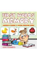 First Words Memory: Children's Reading & Writing Education Books