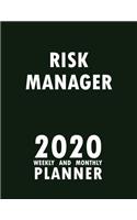 Risk Manager 2020 Weekly and Monthly Planner