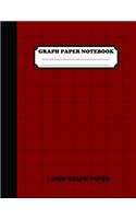 Graph Paper Notebook. 1 Inch Graph Paper