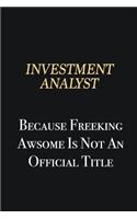 Investment Analyst Because Freeking Awsome is not an official title: Writing careers journals and notebook. A way towards enhancement