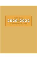 2020 20223 Year Monthly Planner: 36 Months Yearly Planner & Monthly Calendar View -Very Simple Design Planner Schedule - Organizer - Great Useful Journal -8.5"X11" Size(3 Simple Design Planners 2020-2022)