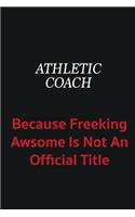 Athletic Coach because freeking awsome is not an official title: Writing careers journals and notebook. A way towards enhancement